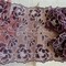 Kitcheniva Burgundy White Embroidered Double Edged Lace Trim Sewing
